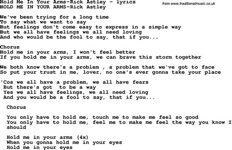 hold in my arms lyrics|hold me in your arms lyrics.